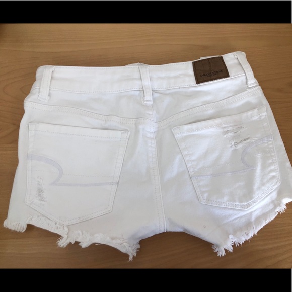 White high waisted denim shorts - Picture 2 of 8